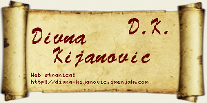 Divna Kijanović vizit kartica